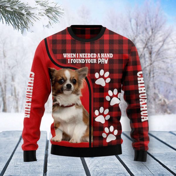 Chihuahua Paw T2710 Ugly Christmas Sweater – Noel Malalan Signature