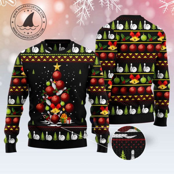 Bowling Christmas Tree T2610 Ugly Christmas Sweater – Noel Malalan