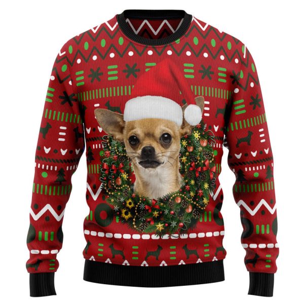 Playful Chihuahua Merry Christmas HZ92301 Ugly Christmas Sweater