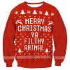 Merry Christmas Pattern Print Awesome Gift For Christmas Ugly Christmas Sweater