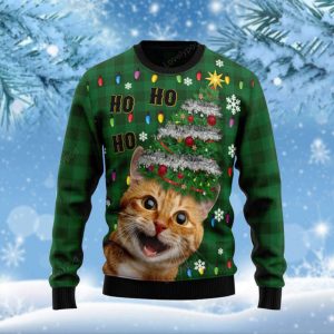 Cat Ho Ho Ho Christmas Funny…