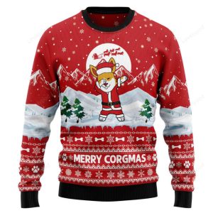 Corgi Merry Xmas Ugly Christmas Sweater…