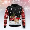 Golden Retriever Red Truck Ugly Christmas Sweater – Gift For Christmas