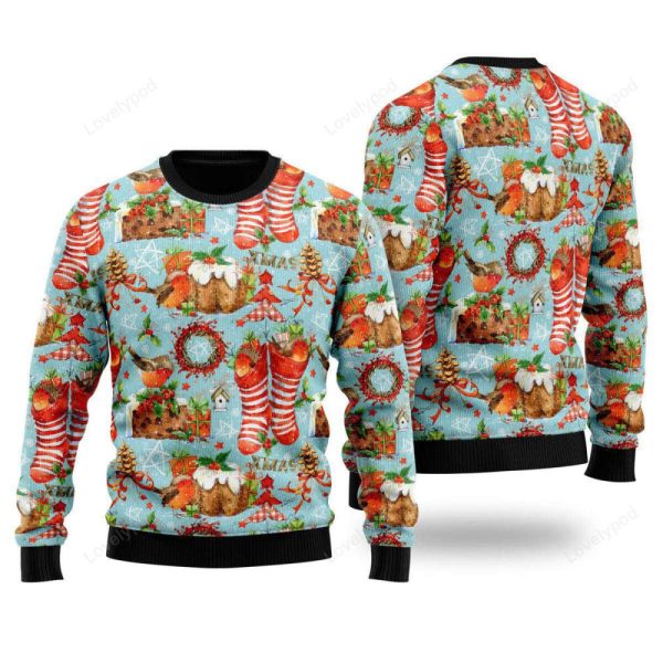 Cozy Robin Bird Christmas Ugly Christmas Sweater – Gift For Christmas