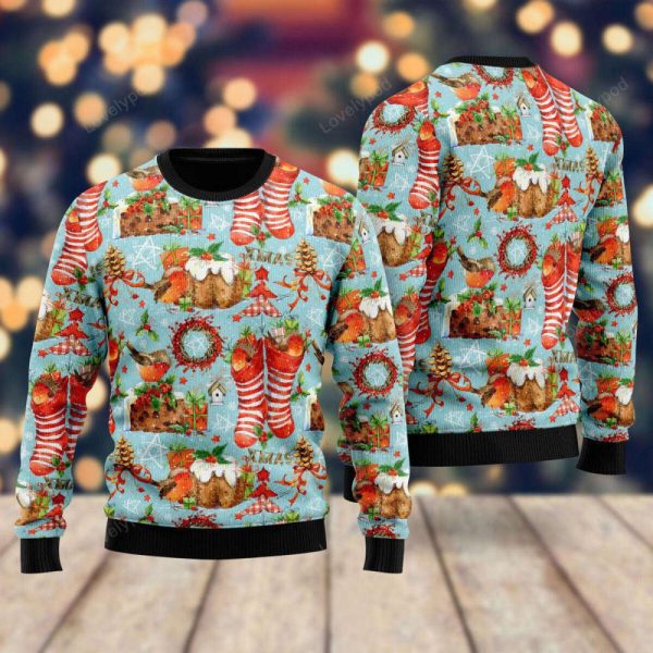 Cozy Robin Bird Christmas Ugly Christmas Sweater – Gift For Christmas