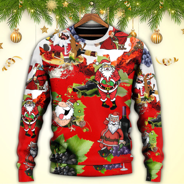 Santa Get Drunk 3D AOP Shirt: Ugly Christmas Sweater for Festive Party