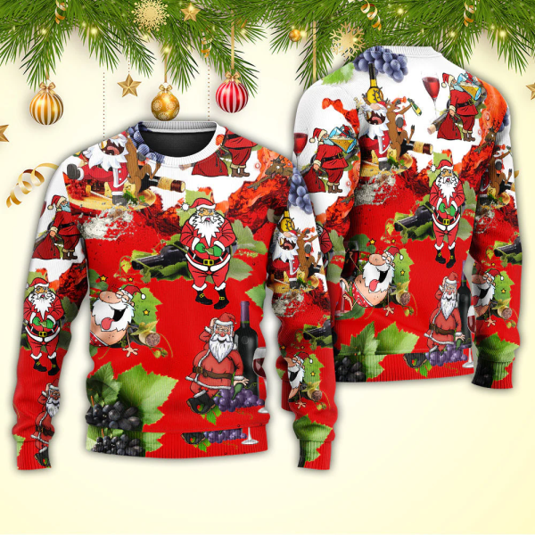 Santa Get Drunk 3D AOP Shirt: Ugly Christmas Sweater for Festive Party