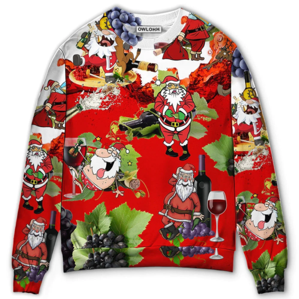 Santa Get Drunk 3D AOP Shirt: Ugly Christmas Sweater for Festive Party