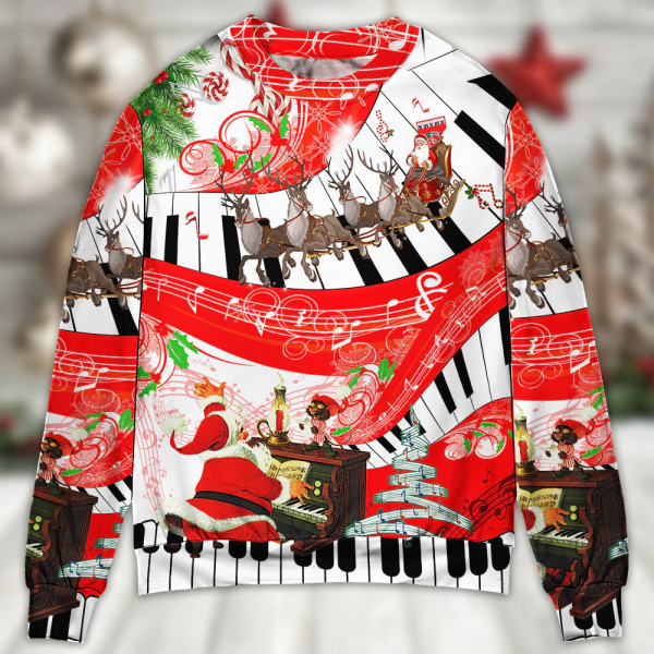 Christmas Love Music Happy Life – Ugly Christmas Sweaters 3D AOP Shirt