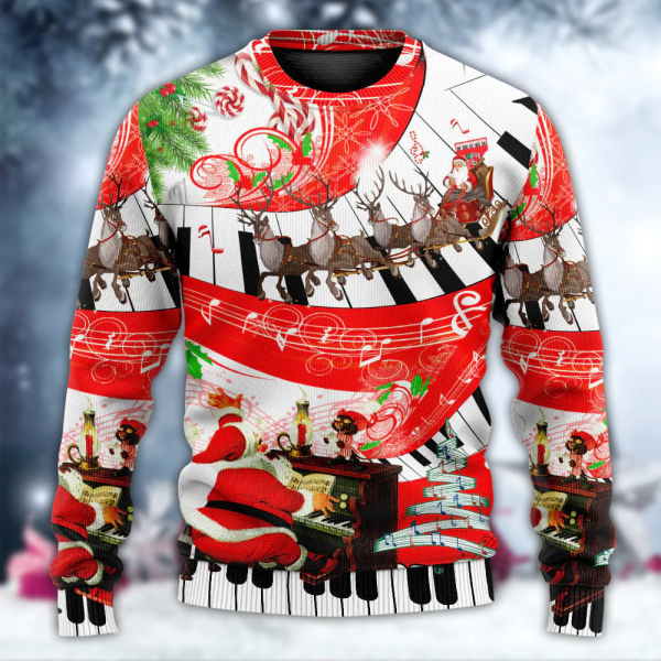 Christmas Love Music Happy Life – Ugly Christmas Sweaters 3D AOP Shirt