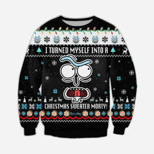 Rick And Morty Christmas Sweater I…