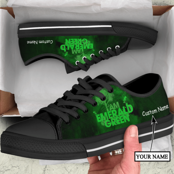 Irish St.Patrick I’M Emerald Green Low Top Shoes Custom Name