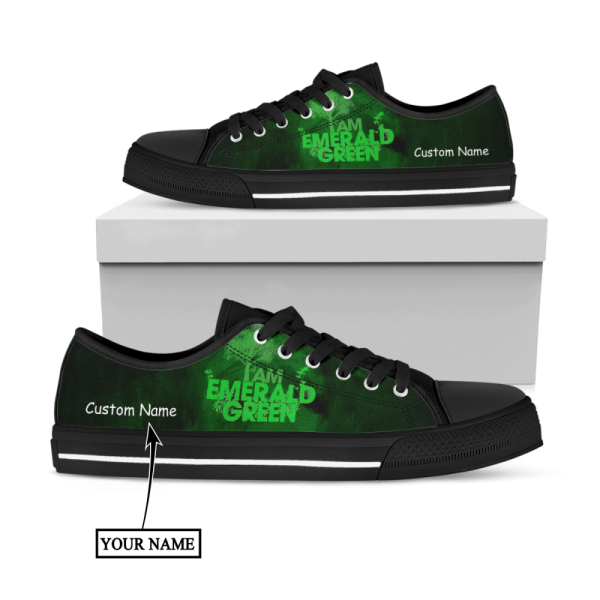 Irish St.Patrick I’M Emerald Green Low Top Shoes Custom Name