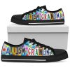 Support Autism Awareness with Grandma Low Top Shoes