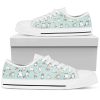 Chic Cat Pattern Women’s Low-Top Shoe: Purr-fectly Stylish