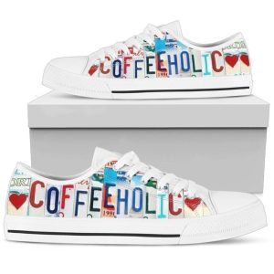 Coffeeholic Women’s Sneakers Low Top Shoes…