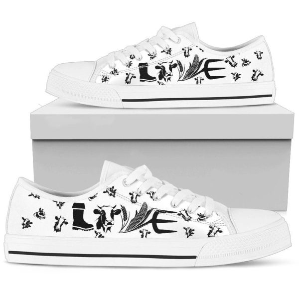 Cow Farmer Women s Low Top Sneakers – Stylish and Comfortable Footwear