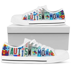 Stylish Autism Mom Low Top Shoes…
