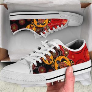 Aboriginal shoes turtles colourful painting art…