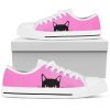 Charm in Style with Stylish Pink Cat Women’s Low Top Shoe