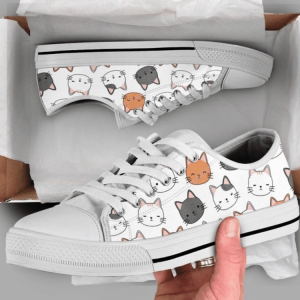 Cute Kitten Low Top Shoes PN206133Sb…