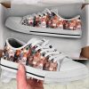 Cat Lover Shoes Cat Background Low Top Shoes Canvas Shoes Print Lowtop