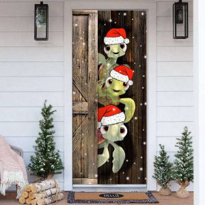Turtle Christmas Door Cover Christmas Front…