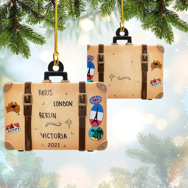 Suitcase Ornament Travel Suitcase Christmas Ornament Gifts For Travel Lovers