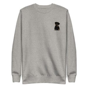 Dog Lover Embroidered Sweatshirt 2D Crewneck…