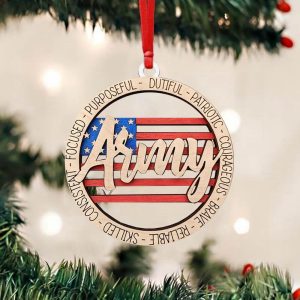 US Army Ornament Honoring American Army…