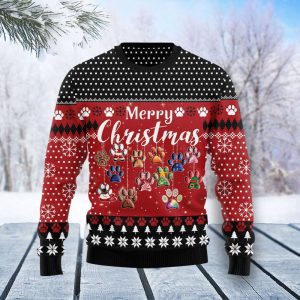 Dog Merry Christmas Ugly Christmas Sweater,…