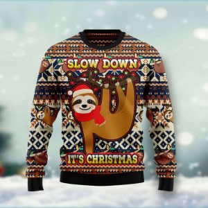 Sloth Slow Down Its Christmas Ugly…