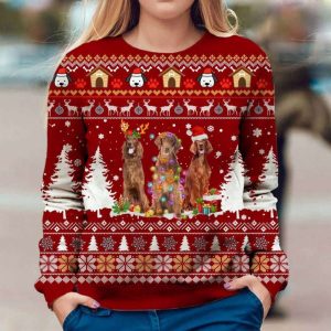 Irish Setter Ugly Christmas Sweater, Gift…