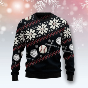 Baseball Christmas Ugly Christmas Sweater, Gift…