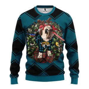 Jacksonville Jaguars Pub Dog Christmas Ugly…