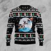 English Springer Spaniel Santa On Highway Ugly Christmas Sweater For Christmas 2023