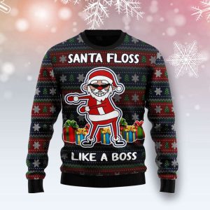 Santa Floss Ugly Christmas Sweater, Best…