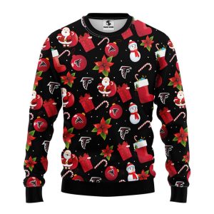 Santa Claus Snowman Christmas Ugly Sweater,…