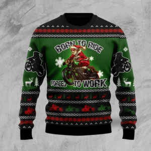 Santa Born To Ride For Unisex…