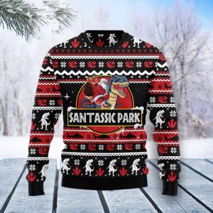 Santassic Park Ugly Christmas Sweater, Best…