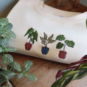 House Plants, Embroidered Sweatshirt, House Plant…