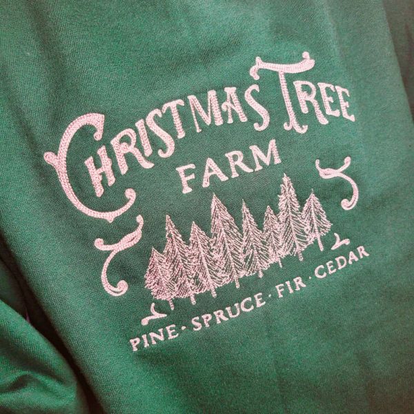 Christmas Sweatshirt, Christmas Tree Embroidered Sweatshirt, Gift For Christmas