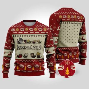 Lord Of Cats Ugly Christmas Sweater,…