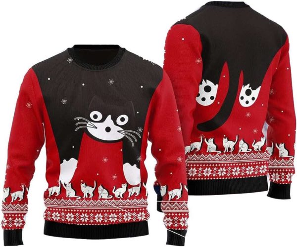 Cat  For Men Women Pullover Holiday Vacation Sweater For Men Women