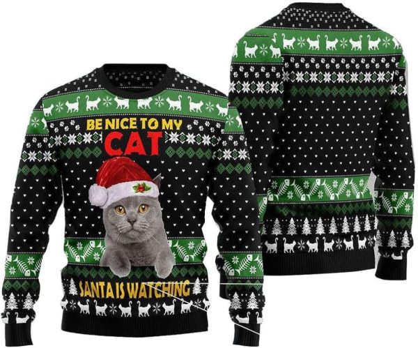 Cat  For Men Women Pullover Holiday Vacation Sweater For Men Women