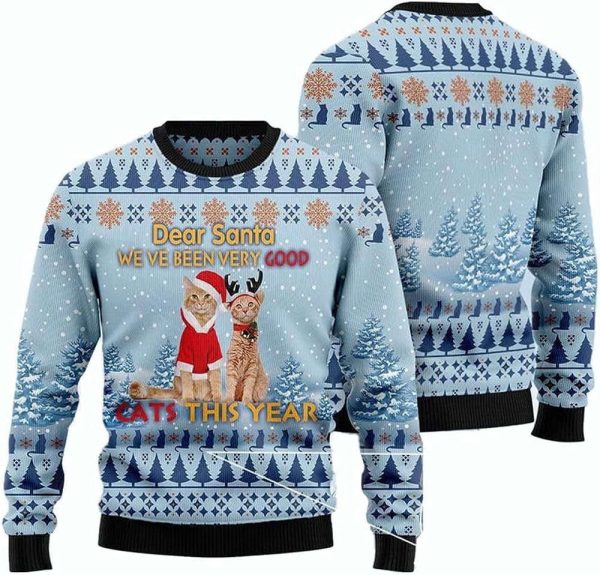 Cat  For Men Women Pullover Holiday Vacation Sweater For Men Women