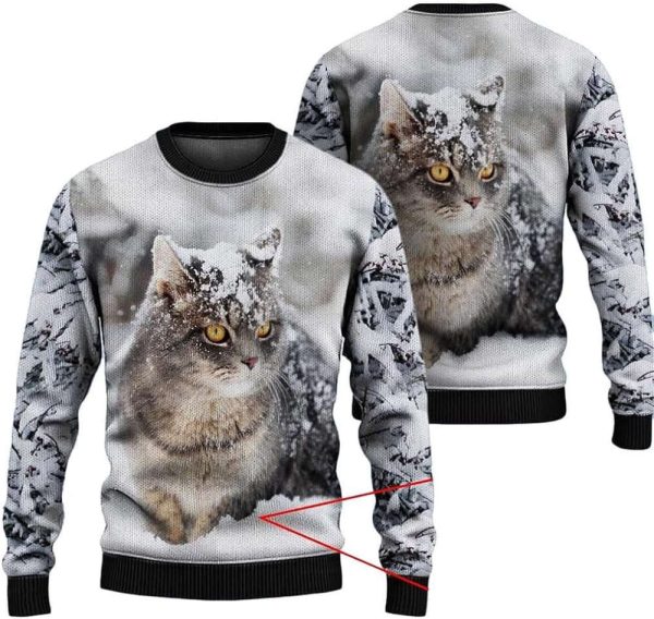 Cat  For Men Women Pullover Holiday Vacation Sweater For Men Women