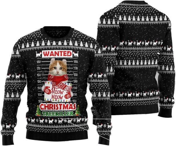 Cat  For Men Women Pullover Holiday Vacation Sweater For Men Women