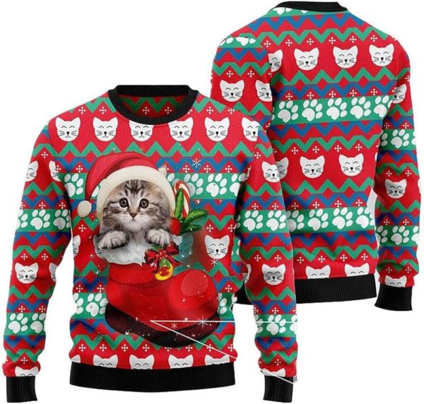 Cat  For Men Women Pullover Holiday Vacation Sweater For Men Women