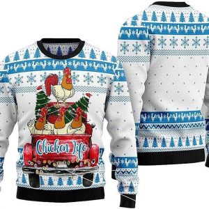 Chicken Ugly Christmas Sweater Pullover Holiday…